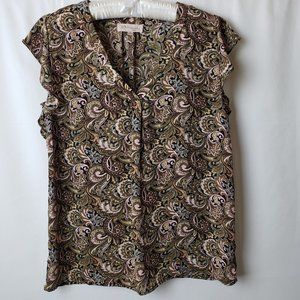 🍒Philosophy Paisley Print Top